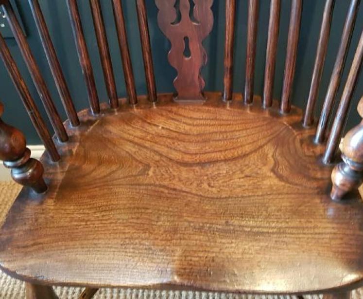 Early Victorian Ash High Back Windsor Chair - Image 3