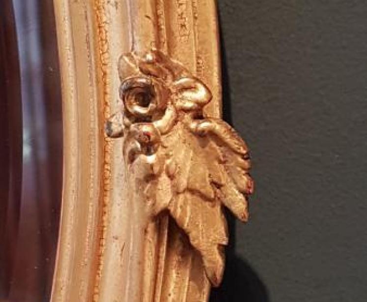 Quality Victorian Oval Timber Gilt Mirror - Image 4