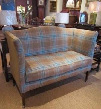 19th Century Two Seater Upholstered  'Knoll' Sofa