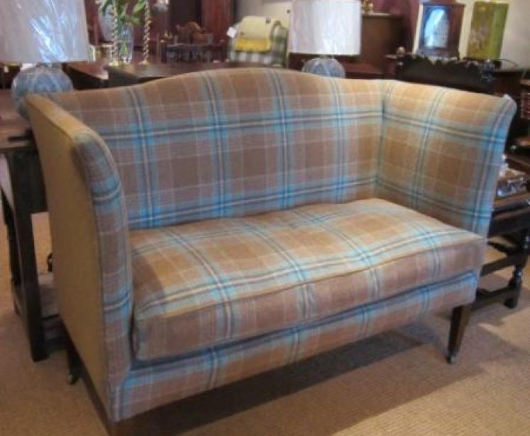 19th Century Two Seater Upholstered  'Knoll' Sofa - Image 1