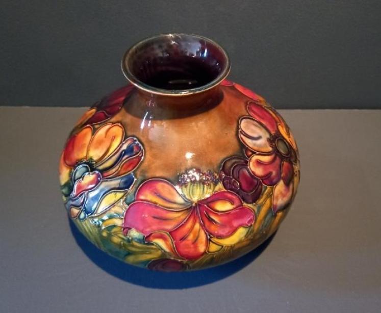 Large Moorcroft Flambe Glazed Anemone Vase - Image 2