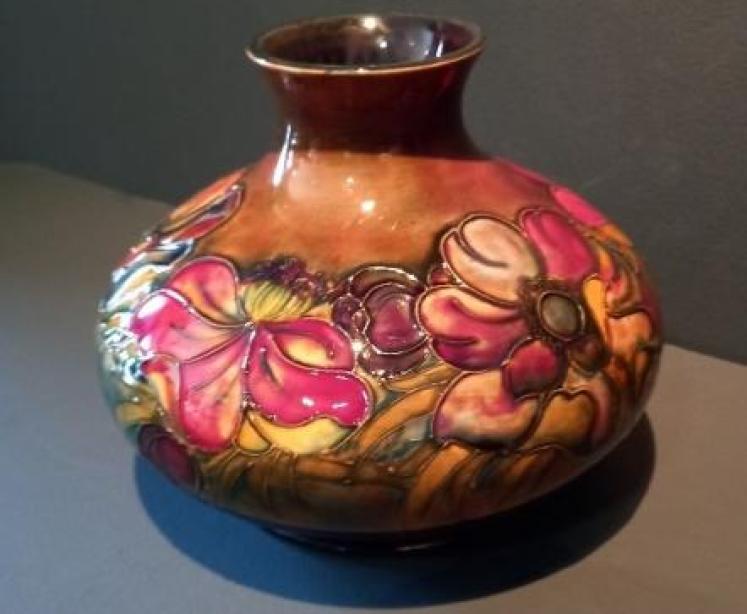 Large Moorcroft Flambe Glazed Anemone Vase - Image 4