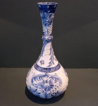 Antique McIntyre Moorcroft Blue Cornflower Vase 
