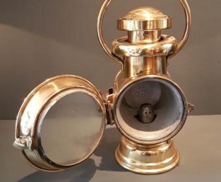 Antique Brass Vauxhall Car Lamp - Image 3