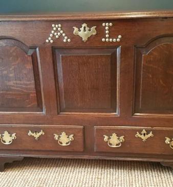 Small George II Oak Mule Chest