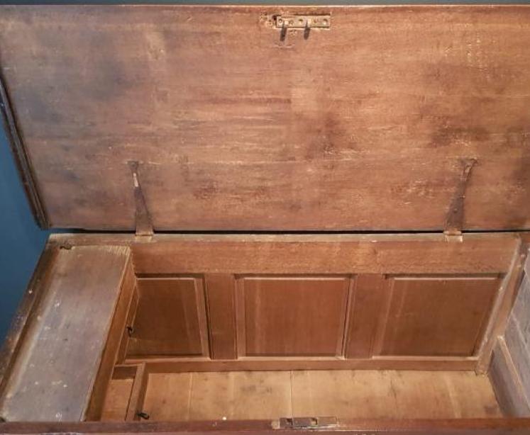 Small George II Oak Mule Chest - Image 6