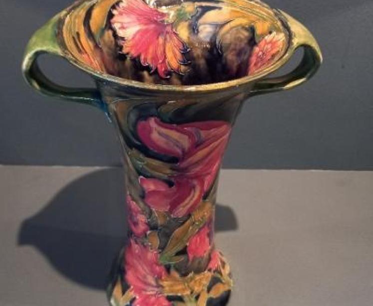 Superb Antique Moorcroft Spanish Twin Handled Vase - Image 2