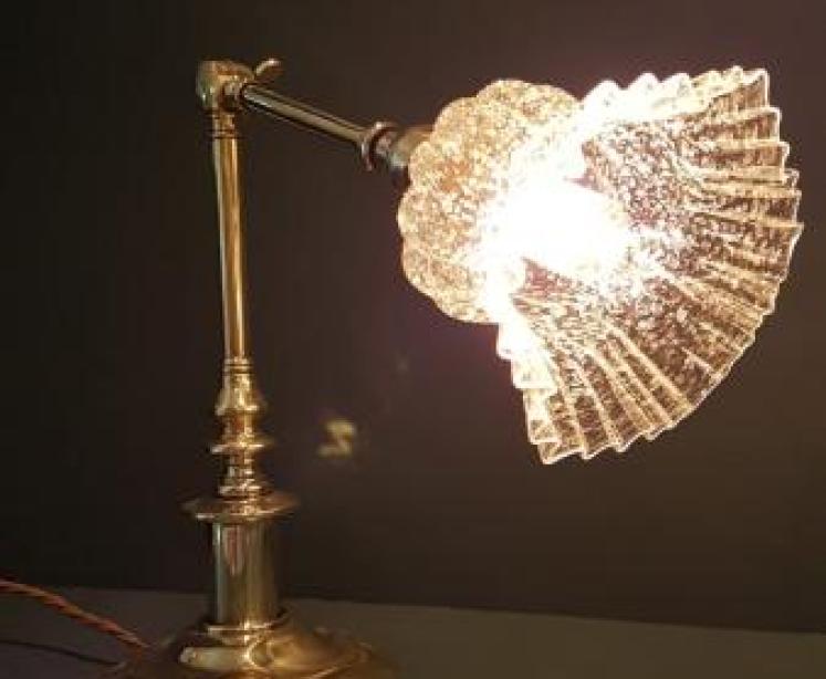 Edwardian Adjustable Lamp and Shade - Image 6