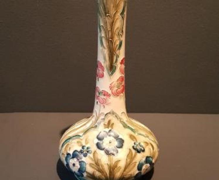 Moorcroft McIntyre Forget-Me-Not and Poppy Panelled Vase - Image 6