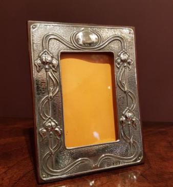 Art Nouveau Solid Silver Photo Frame