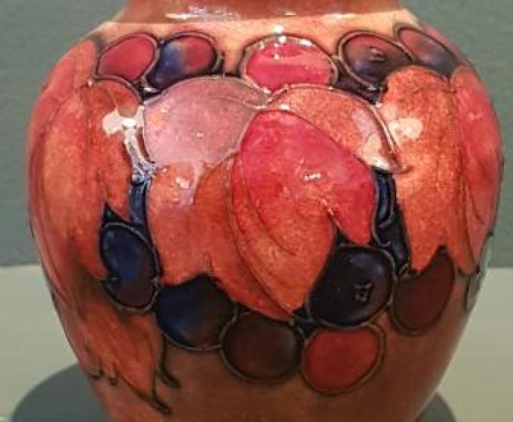 Superb Moorcroft Leaf and Berries Flambe Vase - Image 1