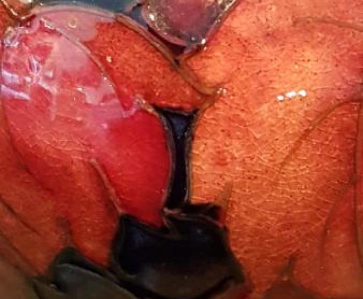 Superb Moorcroft Leaf and Berries Flambe Vase - Image 6