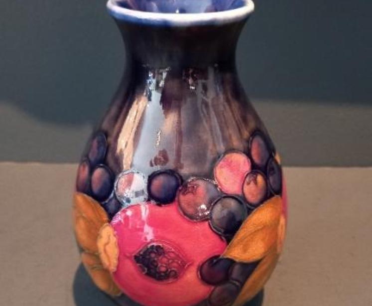 Early Moorcroft Seeded Pomegranate Bulbous Vase - Image 1
