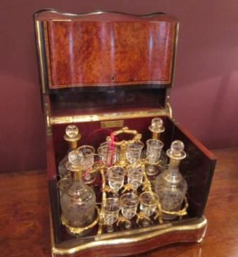 Stunning Victorian Amboyna Inlaid Drinks Cabinet