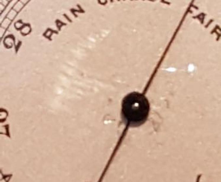 Fine Quality Engine Turned Silver Pocket Barometer - Image 2