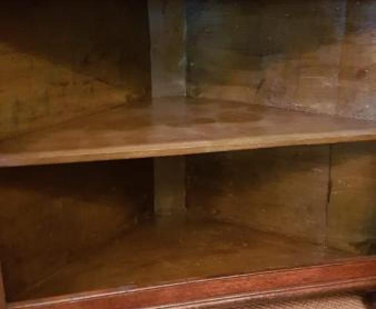 Impressive George III Oak Floor Standing Corner Cupboard - Image 5