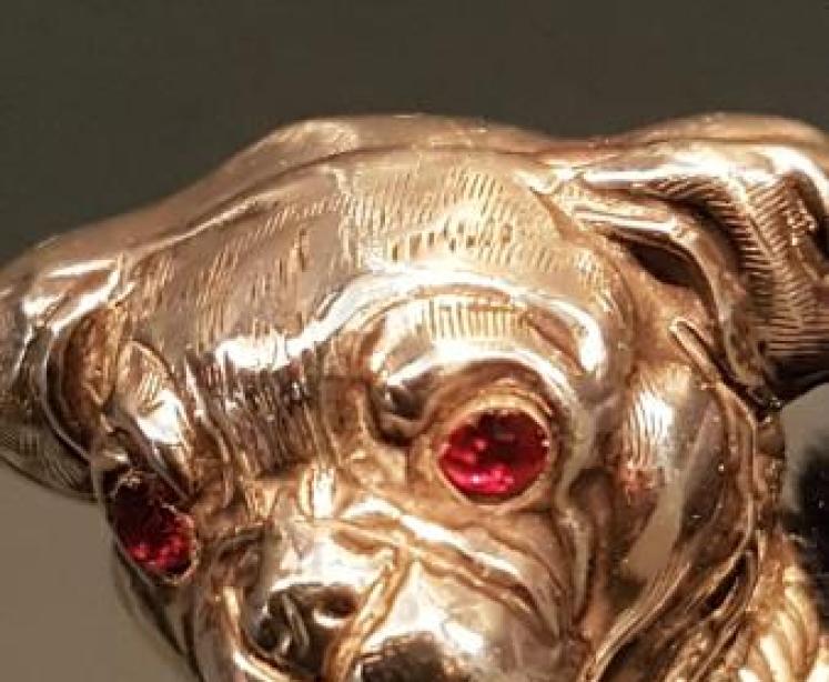 Rare Edwardian Silver Pug Pin Cushion - Image 2