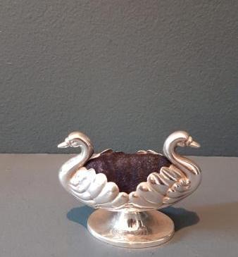 Victorian Double Head Swan Pin Cushion