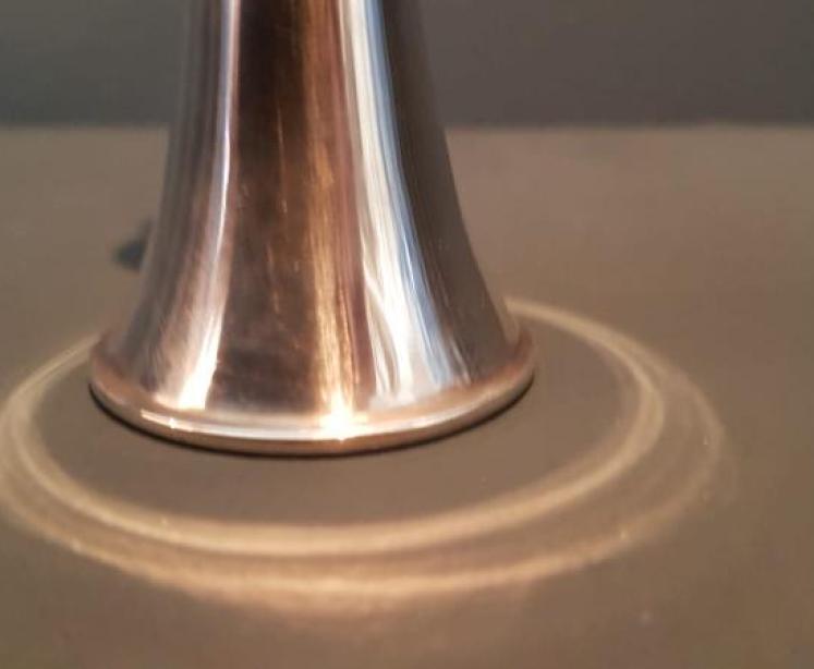 Walker and Hall Silver Trumpet Table Light - Image 2