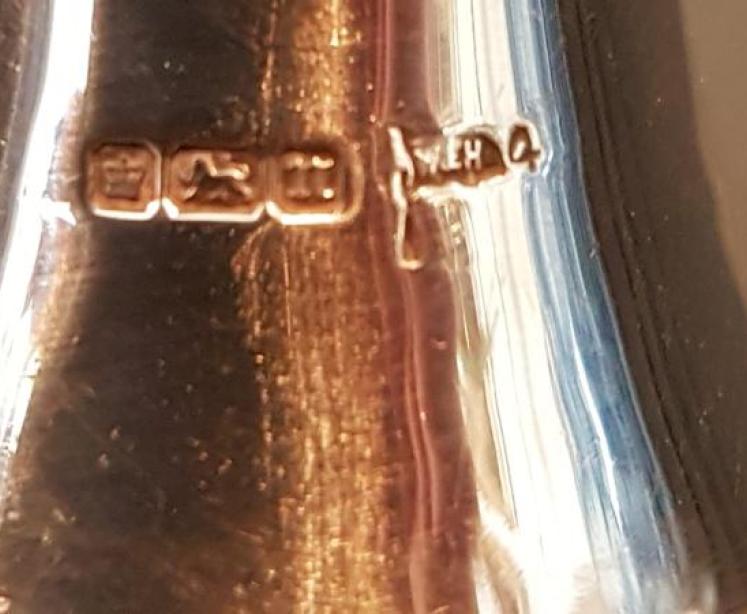 Walker and Hall Silver Trumpet Table Light - Image 6