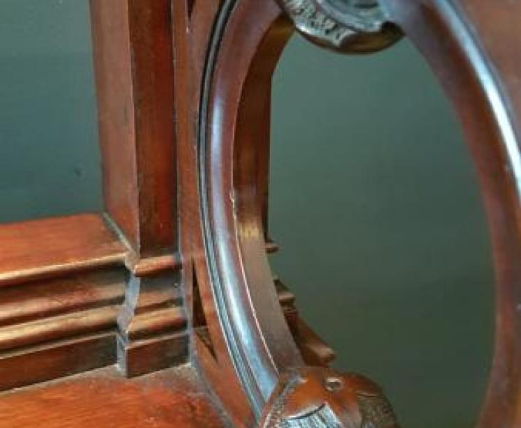 Superb Early Victorian Mahogany Hall Bench - Image 3