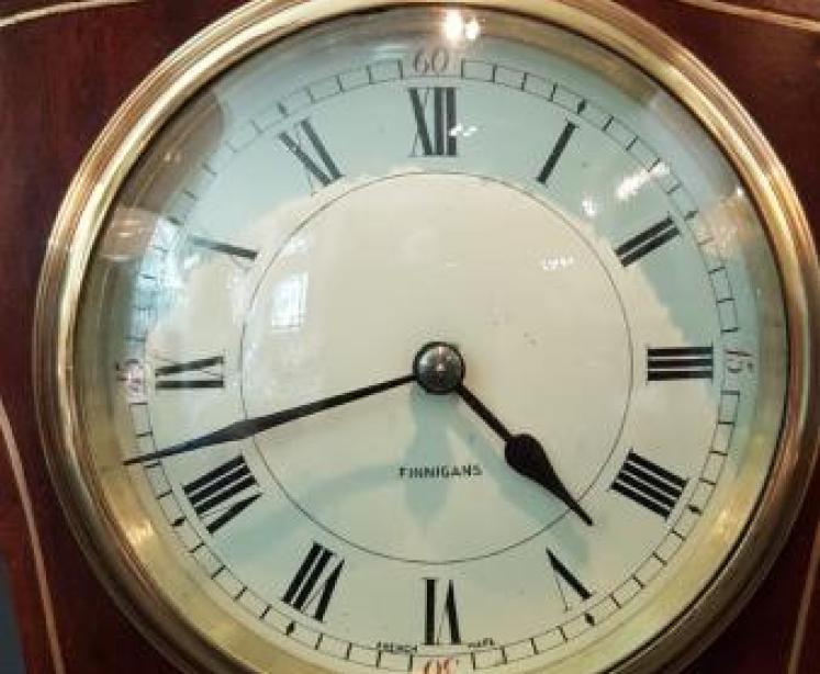 Fine Quality Brass Inlaid Edwardian Mantel Clock - Image 5