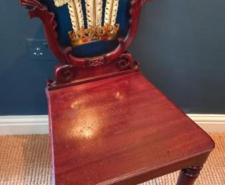 Early Victorian Country House Hall Chair - Image 1