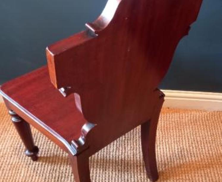 Early Victorian Country House Hall Chair - Image 6