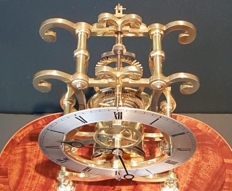 Fine Quality Victorian 8 Day Single Fusse Skeleton Clock - Image 3