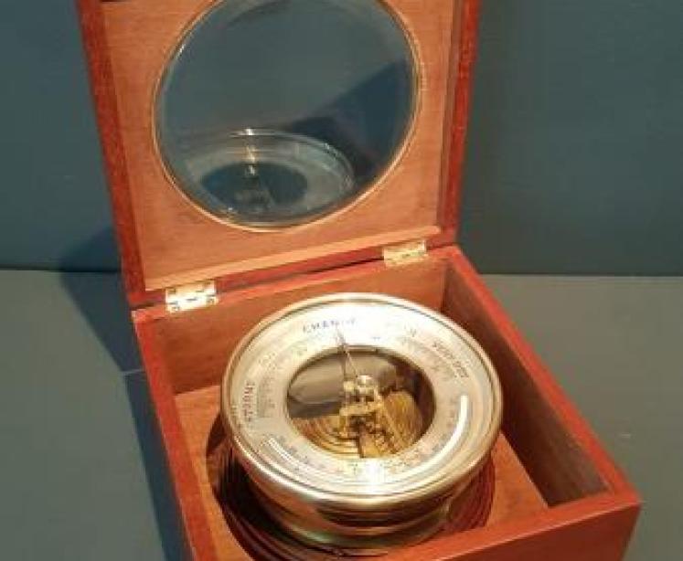 Superb Victorian Boxed Marine Barometer by Vicary - Image 1