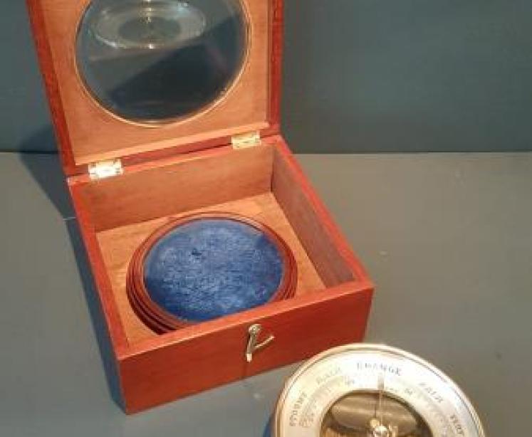 Superb Victorian Boxed Marine Barometer by Vicary - Image 3