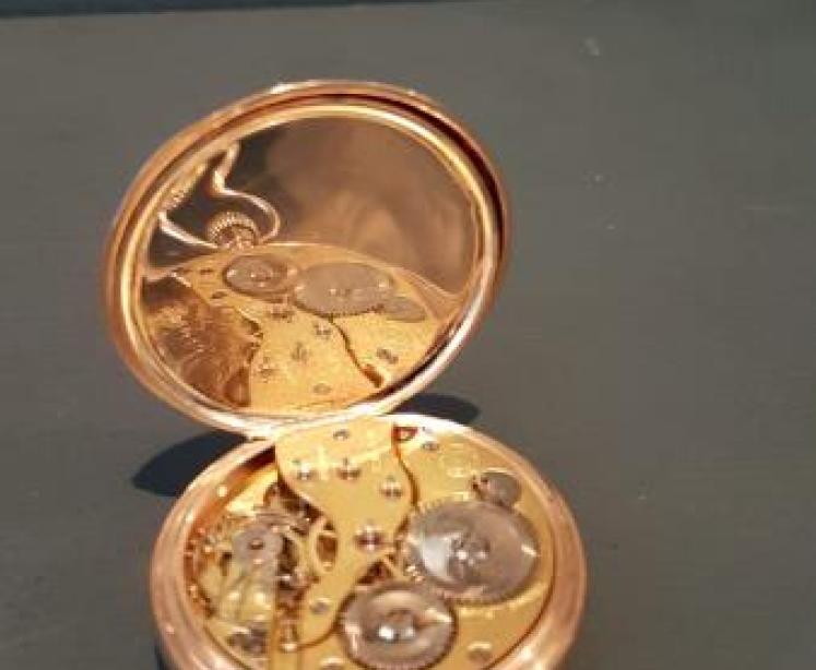 George V 9ct Chester Gold Pocket Watch - Image 6