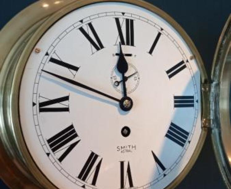 Antique Smith's Astral 8 Day Ship's Wall Clock - Image 2