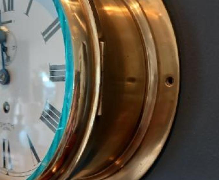 Antique Smith's Astral 8 Day Ship's Wall Clock - Image 6