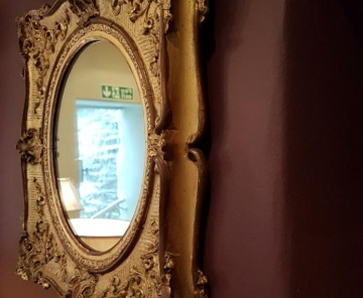 Original Mid Victorian Plaster Gilt Rococo Mirror - Image 2