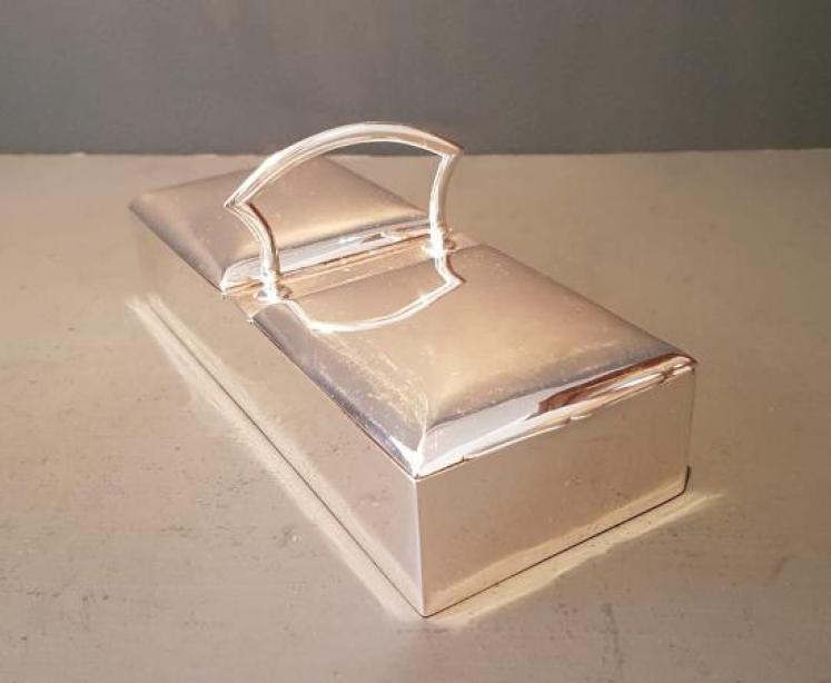 Edwardian Silver Two Section Table Box - Image 7