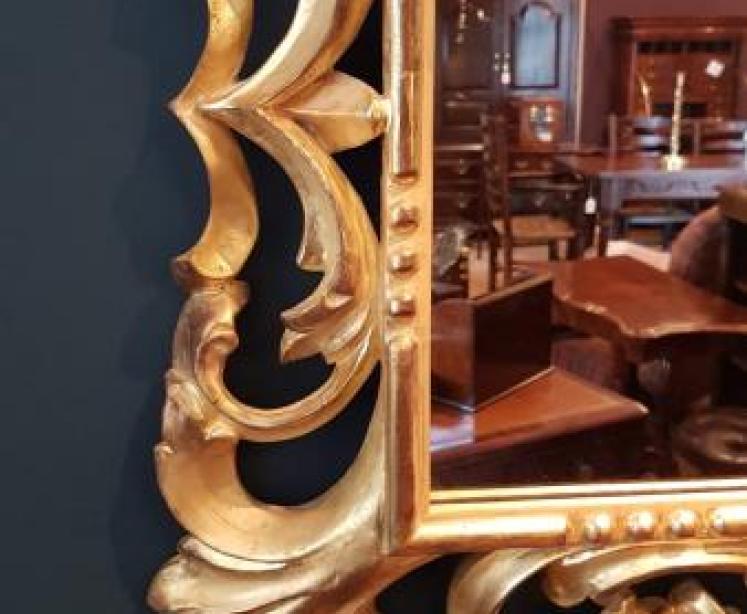 Large Victorian Timber Gilt Mirror - Image 3