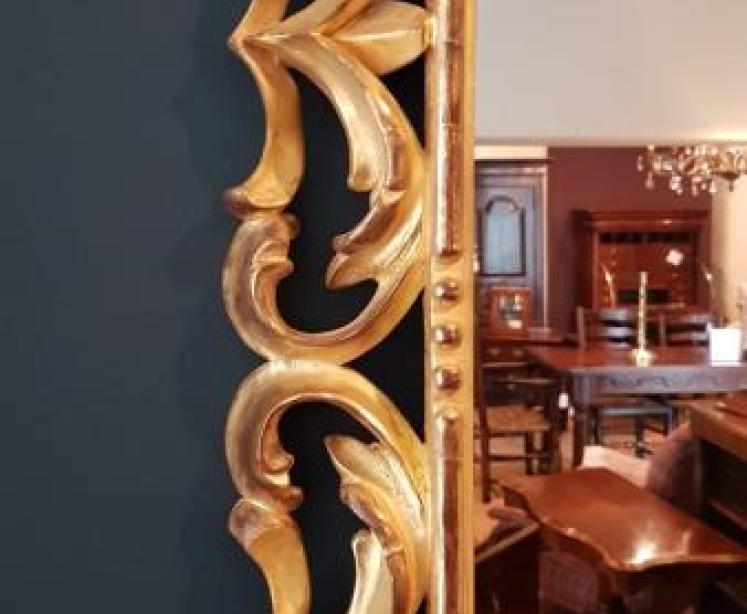 Large Victorian Timber Gilt Mirror - Image 5