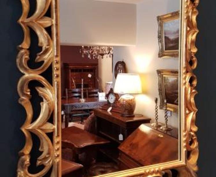 Large Victorian Timber Gilt Mirror - Image 6