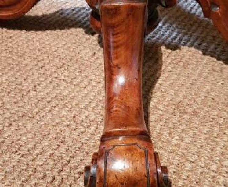 Superior Quality Victorian Burr Walnut Fold Over Tea Table - Image 4