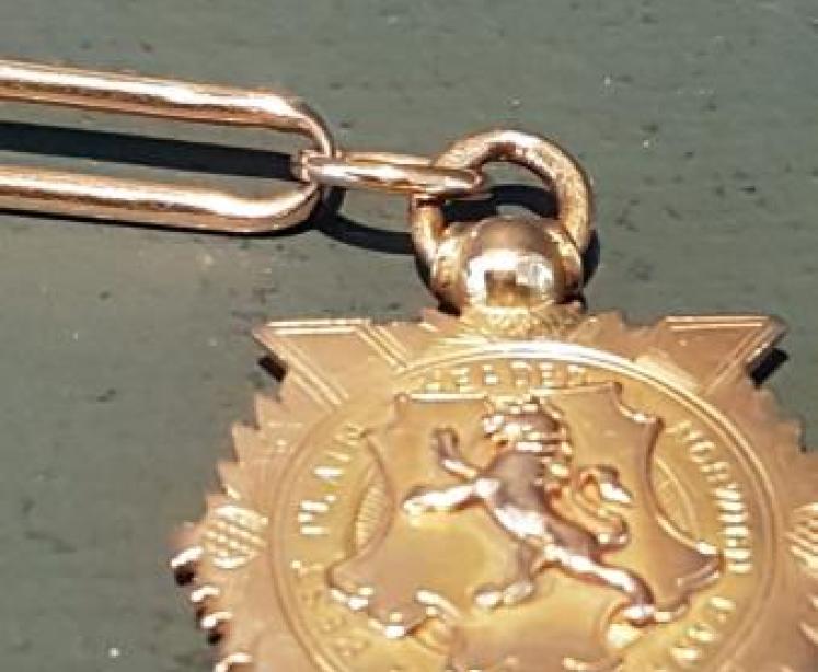Rare 15ct Gold Victorian Watch Chain and Fob  - Image 6