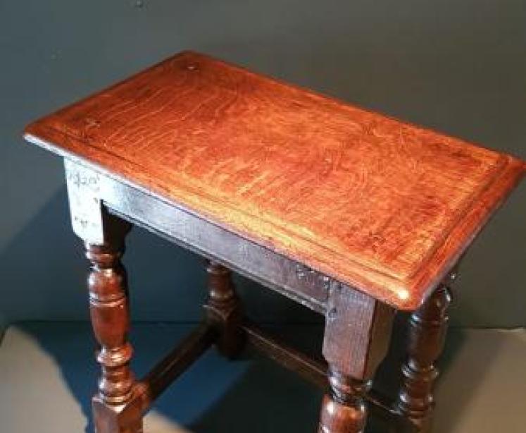 George III Oak Joint Stool  - Image 5