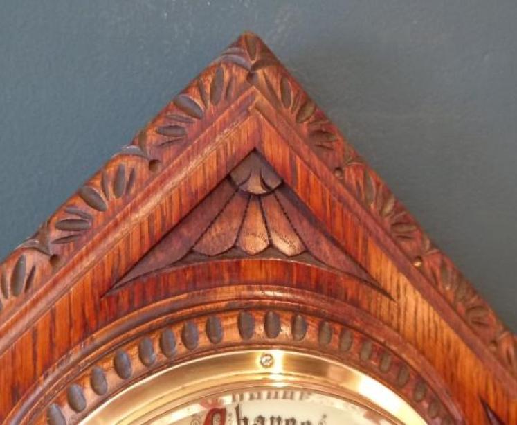 Victorian Diamond Shaped Skeletonised Works Barometer - Image 3