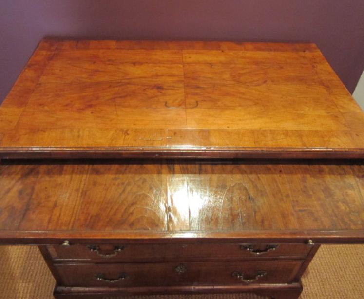 Outstanding George I Period Walnut Brushing Slide Chest - Image 2
