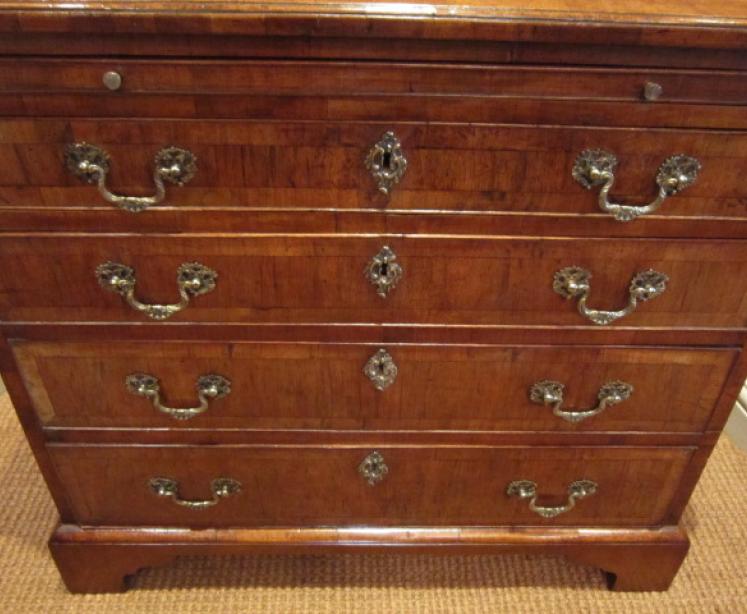Outstanding George I Period Walnut Brushing Slide Chest - Image 3