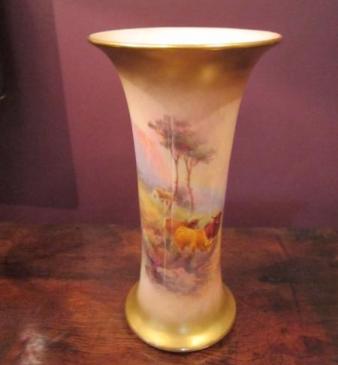 Fine Royal Worcester Vase by Harry Stinton 