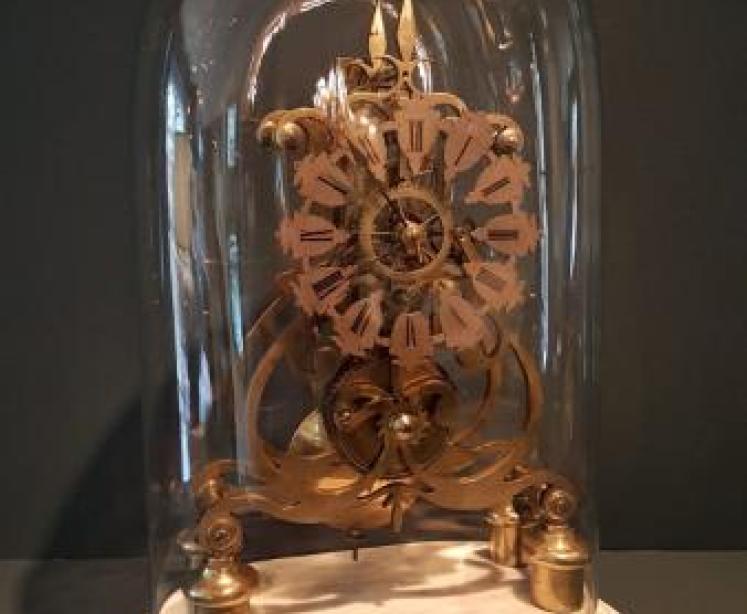 Victorian Single Fusse Skeleton Clock - Image 1