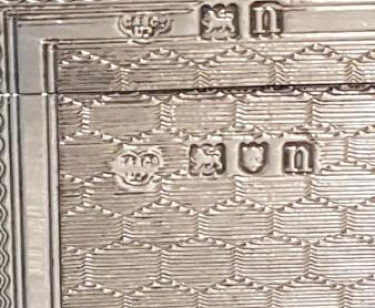 Edwardian Engine Turned Silver Card Box - Image 5