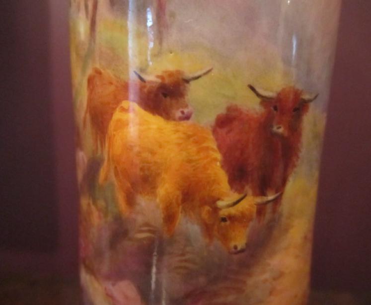 Fine Royal Worcester Vase by Harry Stinton  - Image 5