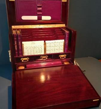 Outstanding Edwardian Rosewood Inlaid Stationery Box